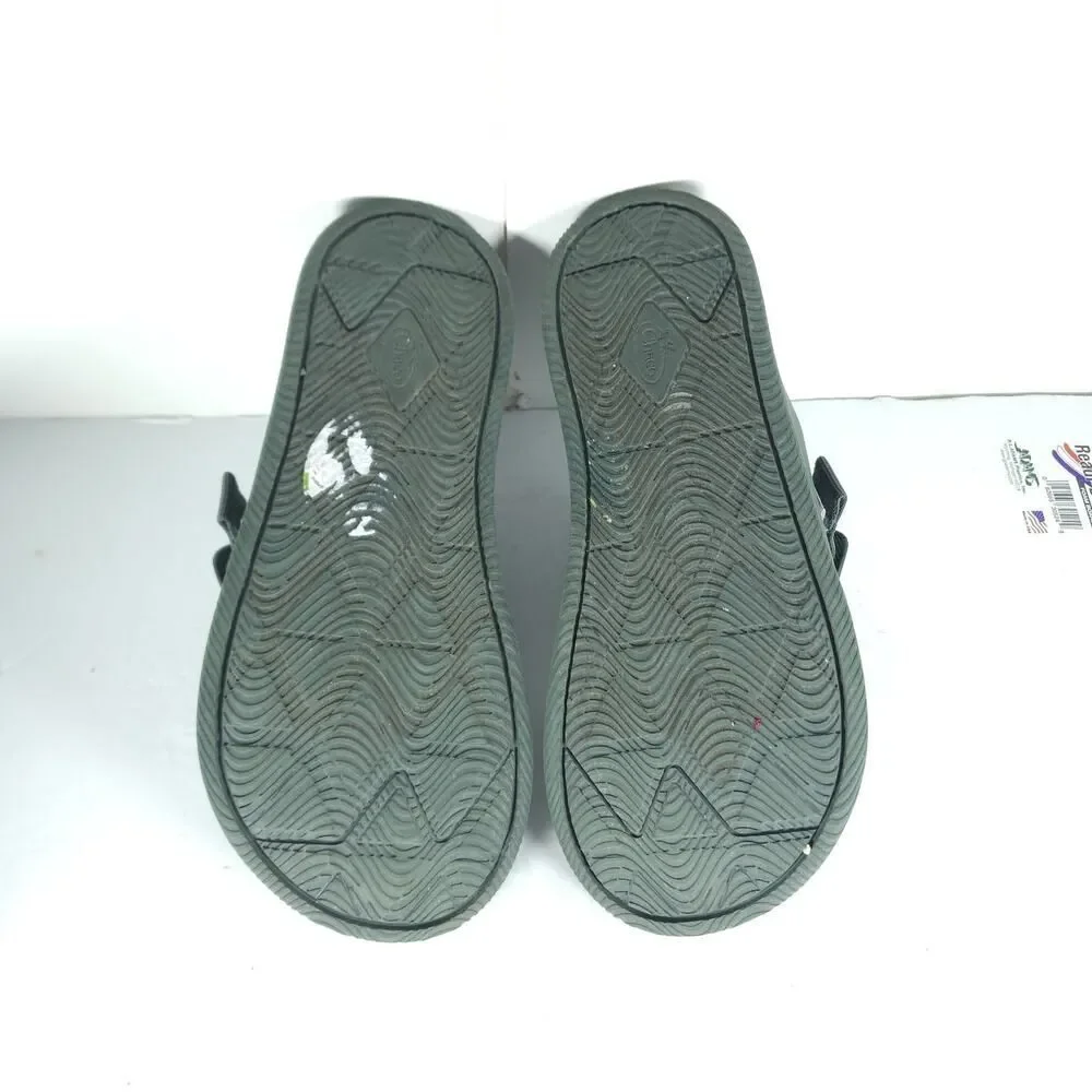 Chaco Men's Chillos US10 Green Strappy Flat Outdoors Slide Sandals